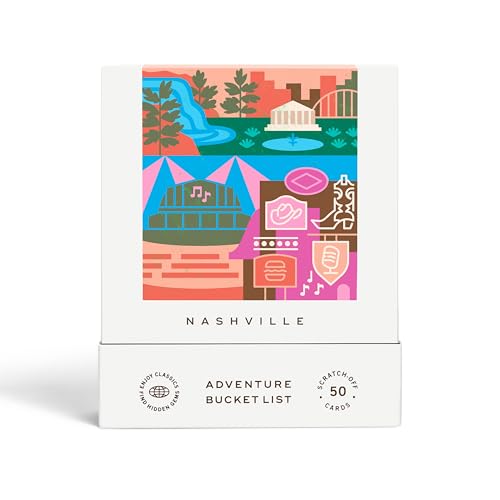 Nashville Adventure Bucket List: 50 Rubbelkarten für Outdoor-Aktivitäten, Touristenattraktionen und Roadtrips – perfektes Reisegeschenk und Leitfaden für die Erkundung von Nashville von Reach International Outfitters