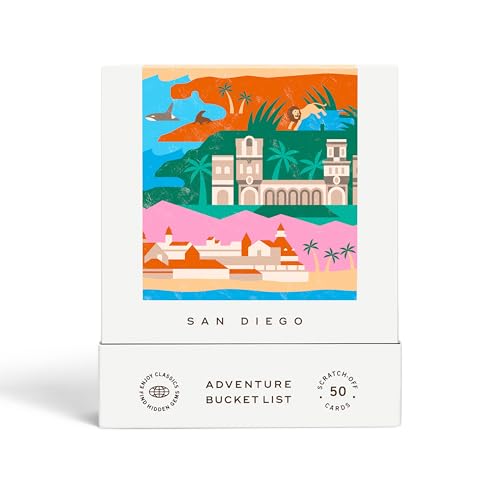 Reach International Outfitters San Diego Adventure Bucket List - 50 Rubbelkarten für Outdoor-Aktivitäten, Touristenattraktionen und Sehenswürdigkeiten Guide zum Erkunden von San Diego von Reach International Outfitters