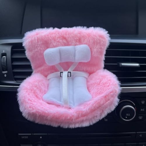 Charmanter Plüschpuppen-Autositz mit Lüftungsschlitz-Clip für 17 cm große Puppen, ein Muss für Puppensammlungen, Rosa Charmanter Plüschpuppen-Autositz mit Lüftungsschlitz-Clip für 17 cm große Puppen, ein Muss für Puppensammlungen, Rosa von ReachMall