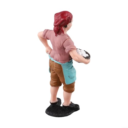 Künstlerische Darstellung des Bauernhoflebens. Ein Set von Hirten- und Bauernfiguren, die perfekt für Modelleisenbahn-Setups geeignet sind (ZQ378) von ReachMall