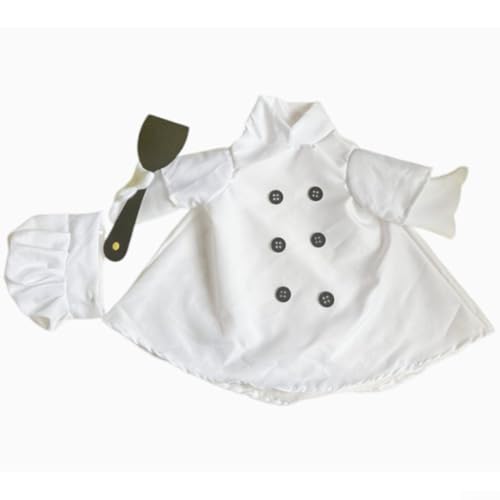ReachMall Ein fröhliches Outfit im Chef-Stil, zugeschnitten für die klassische (58 cm) Outdoor-Gänsedekoration (weiß) von ReachMall