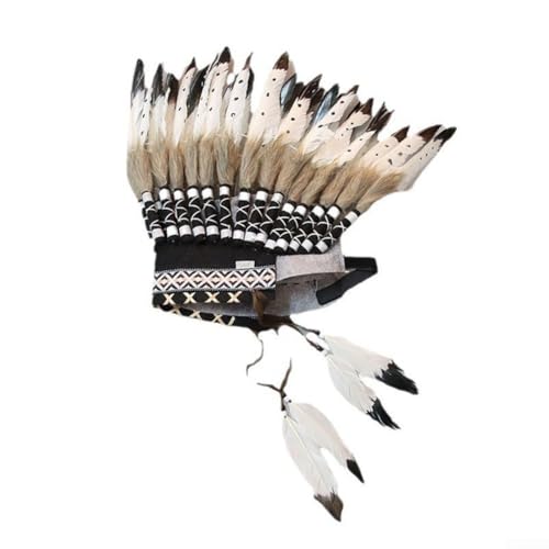 ReachMall Exquisiter Feder-Kopfschmuck für Kostüme, perfekt geeignet für Halloween-Veranstaltungen und Theateraufführungen (7) von ReachMall