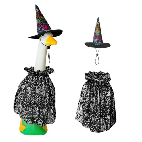 ReachMall Hexen-Outfit, Halloween-Kostüm, niedliche Veranda-Gans-Kleidung, für 58,4 cm, Zement-Gans, Outdoor, Garten, Hof, Terrasse, Statue ReachMall Hexen-Outfit, Halloween-Kostüm, niedliche Veranda-Gans-Kleidung, für 58,4 cm, Zement-Gans, Outdoor, Garten, Hof, Terrasse, Statue von ReachMall