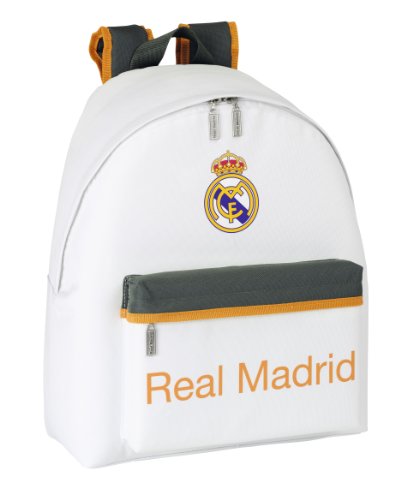 SAFTA 641426774 Real Madrid Rucksack, Design Classic, Weiß von safta