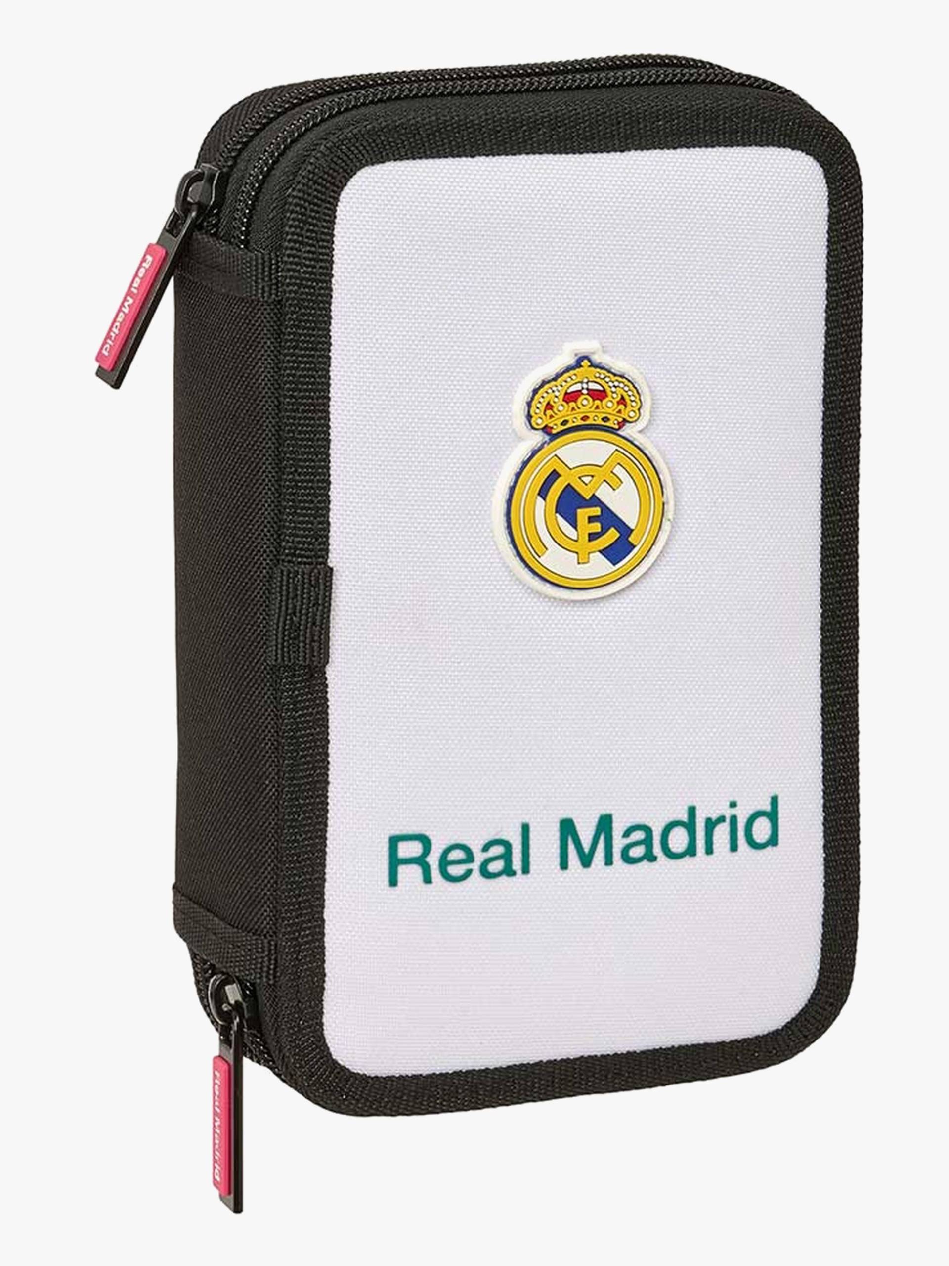 Real Madrid Gefüllt Doppel-Federmäppchen 29 Teile, Weiß/Blau Real Madrid Gefüllt Doppel-Federmäppchen 29 Teile, Weiß/Blau von Real Madrid
