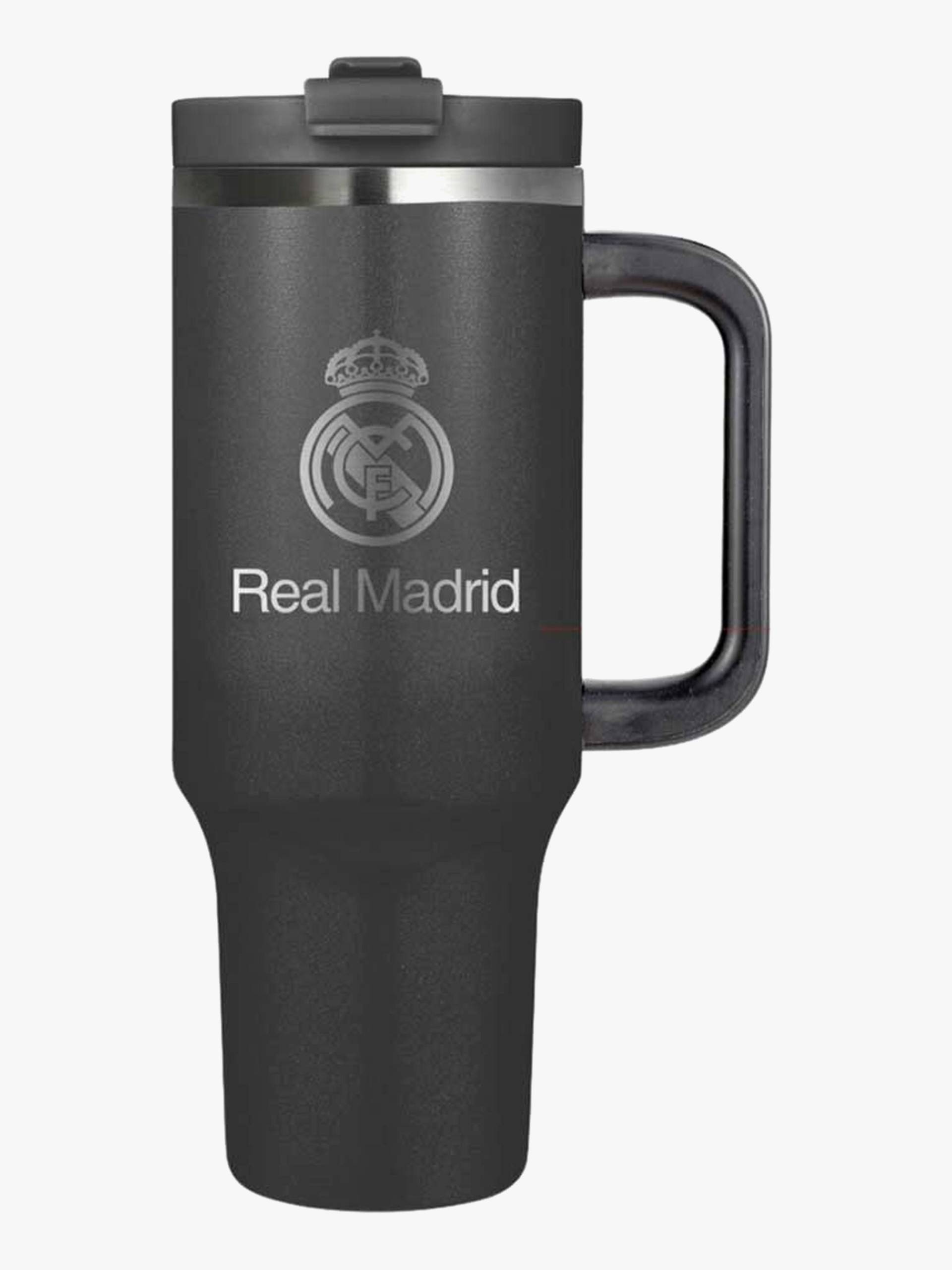 Real Madrid Stainless Steel Tumbler Trinkflasche, Schwarz Real Madrid Stainless Steel Tumbler Trinkflasche, Schwarz von Real Madrid