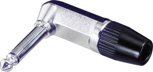 Rean AV NYS207 Klinken-Steckverbinder 6.35mm Stecker, gewinkelt Polzahl (num): 2 Mono Silber, Schwar von Rean AV