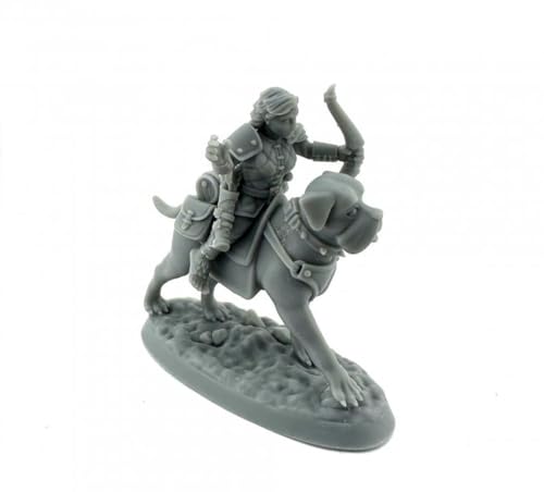 Reaper Miniatures 1 x Halfling Dog Rider Bones USA Dungeon Dwellers – Tabletop Figur Role Playing Game Rollenspiele – 7115 von Reaper