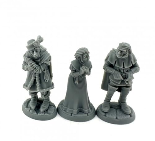Reaper Miniatures 3 x Townsfolk: Captives Bones USA Dungeon Dwellers – Tabletop Figur Role Playing Game Rollenspiele – 7111 von Reaper Miniatures