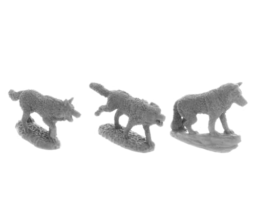 Reaper Miniatures 3 x Wolf Pack Bones USA Dungeon Dwellers – Tabletop Figur Role Playing Game Rollenspiele – 7038 Reaper Miniatures 3 x Wolf Pack Bones USA Dungeon Dwellers – Tabletop Figur Role Playing Game Rollenspiele – 7038 von Reaper Miniatures