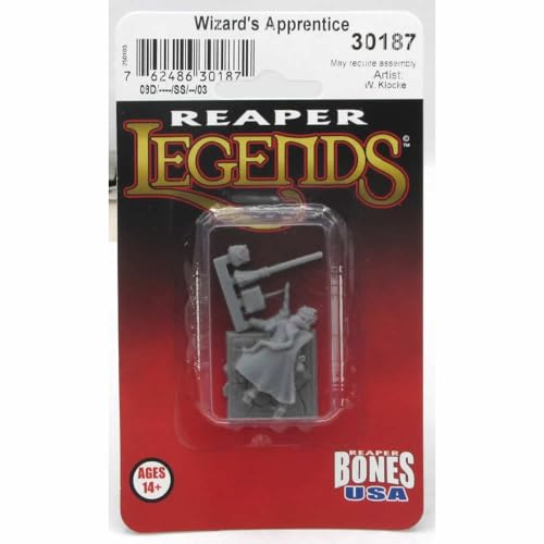 Reaper Miniatures Wizards Apprentice Miniatur-Figur, 25 mm, heldenhafte Skala Reaper Bones USA Reaper Miniatures Wizards Apprentice Miniatur-Figur, 25 mm, heldenhafte Skala Reaper Bones USA von Reaper Miniatures