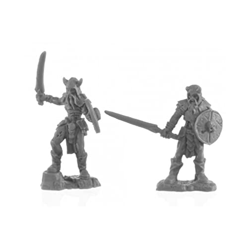 Rune Wight Warriors Miniatur-Figur Knochen, 25 mm, Schwarz Reaper Miniatures von Reaper Miniatures