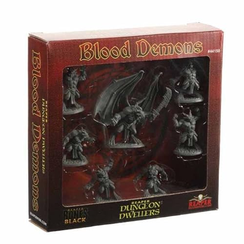 Blood Demons Boxed Miniatur-Set, 25 mm, heldenhafte Skala, Knochen, schwarze Reaper Miniaturen Blood Demons Boxed Miniatur-Set, 25 mm, heldenhafte Skala, Knochen, schwarze Reaper Miniaturen von Reaper