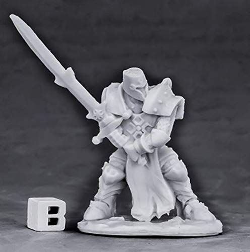 Pechetruite 1 x Crusader Justifier GREATSWORD - Reaper Bones Miniature zum Rollenspiel Kriegsspiel - 77552 von Reaper