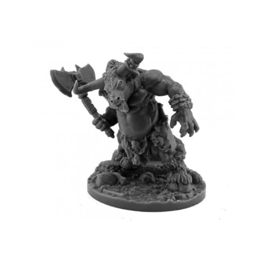REAPER Minotaurus Miniaturfigur, 25 mm, heldenhafte Skala, Knochen, schwarze Miniaturen REAPER Minotaurus Miniaturfigur, 25 mm, heldenhafte Skala, Knochen, schwarze Miniaturen von REAPER