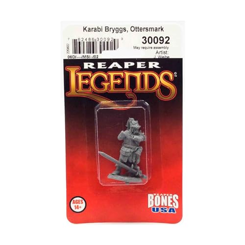 Reaper Karabi Bryggs Ottersmark Miniatur-Figur, 25 mm, heroische Skala, Knochen, USA Miniaturen von Reaper