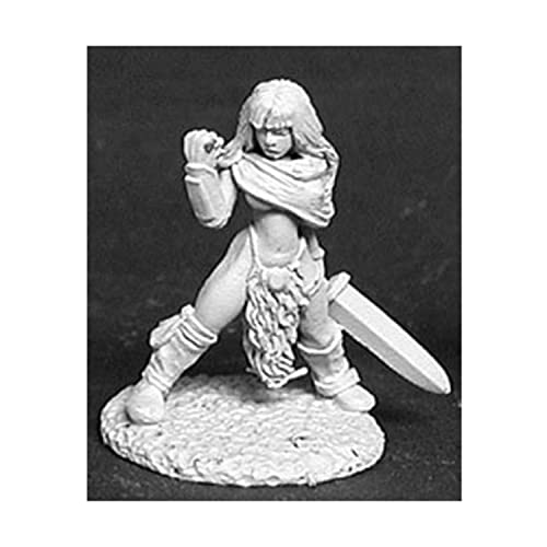 Reaper Miniatures 2476 - Dunkle Legenden: Lorna die Jägerin, Barbarin (unbemalt) von Reaper
