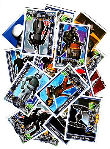 Topps Star Wars Rebel Attax Serie 1 - Deutsche Ausgabe - 50 Basiskarten gemischt von Rebel Attax