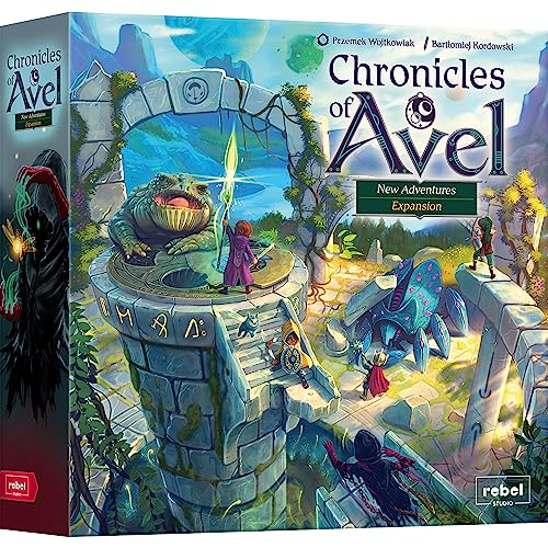 Chronicles of Avel: New Adventures Expansion - Fantasy-Spiel, kooperatives Strategiespiel für Kinder und Erwachsene, ab 8 Jahren, 1-4 Spieler, 60 Minuten Spielzeit, hergestellt von Rebel von Rebel