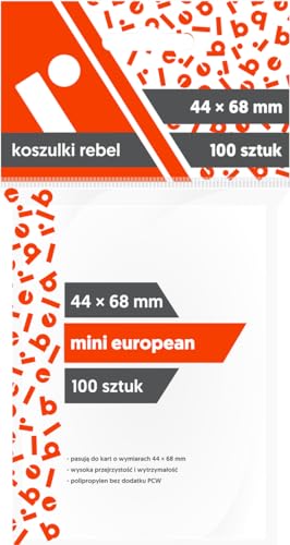 Kartenhalter Rebel (44x68mm) "Mini European", 100 Stück von Rebel