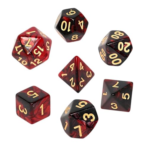 Knochen-Set REBEL RPG - Bicolor - Karmin-Schwarz Knochen-Set REBEL RPG - Bicolor - Karmin-Schwarz von Rebel
