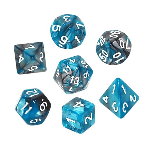 Knochen-Set REBEL RPG - Bicolor - Stahl-hellblau von Rebel