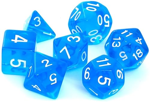 Knochen-Set REBEL RPG - Kristall - Blau Knochen-Set REBEL RPG - Kristall - Blau von Rebel