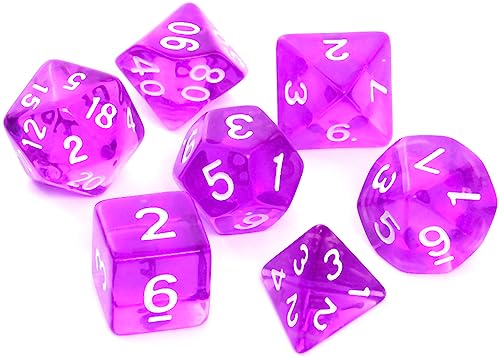 Knochen Set REBEL RPG - Kristall - Lila Knochen Set REBEL RPG - Kristall - Lila von Rebel
