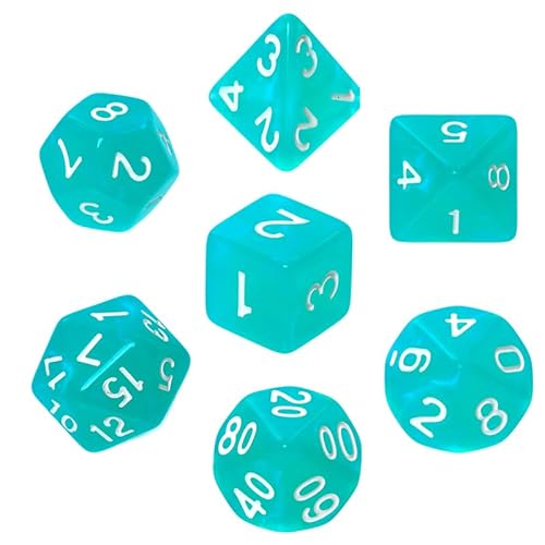 Knochen Set REBEL RPG - Mondsteine - Türkis von Rebel