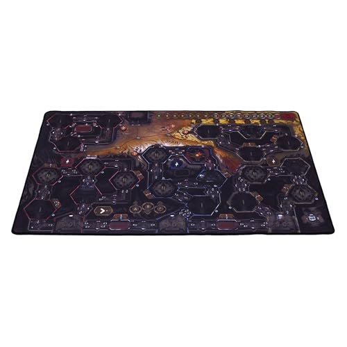 Nemesis Lockdown PLAYMAT - Offizielle doppelseitige Premium-Spielmatte (84 x 56 cm) mit genähten Kanten, Brettspiel-Zubehör, hergestellt von Rebel Studio von Rebel