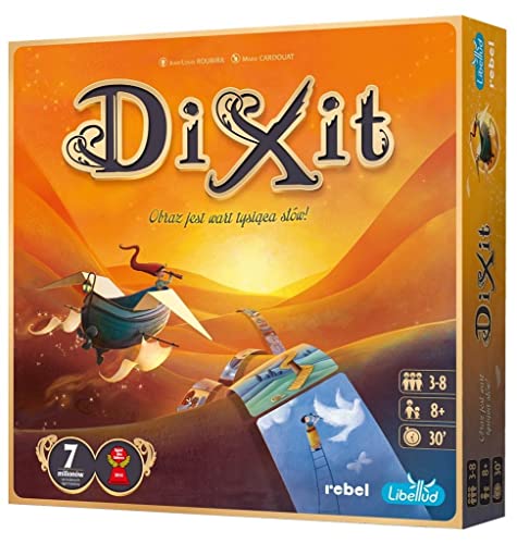 Rebel Brettspiel Dixit - Kreativ, Kartenspiel - Geschichte - 3 bis 8 Spieler - Spiel ab 8 Jahren von Libellud