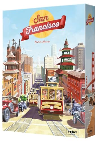 Rebel | San Francisco | Brettspiel | Alter 12+ | 2–4 Spieler | 45 Minuten Spielzeit, REBSANFRAN01 Rebel | San Francisco | Brettspiel | Alter 12+ | 2–4 Spieler | 45 Minuten Spielzeit, REBSANFRAN01 von Rebel