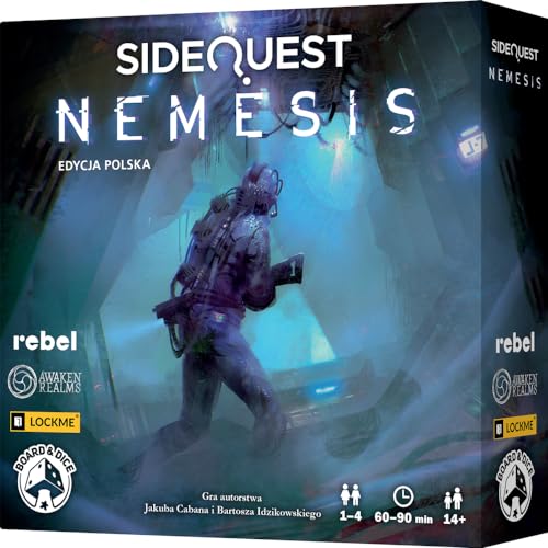 Rebel | SideQuest: Nemesis (polnische Edition) | Brettspiel | Puzzle | Alter 14+ | 1+ Spieler | Spielzeit ca. 120 Minuten, Einheitsgröße, Mehrfarbig von Rebel