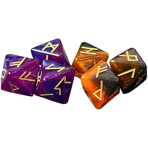 Rebellious 6PCS 8 Seiten Wahrsagungsvorhersagespiel Ausgleitet Exquisites Polyedral Runes Würfel Für Tragbare Tabletop Unterhaltungstabletten Accessoires Rebellious 6PCS 8 Seiten Wahrsagungsvorhersagespiel Ausgleitet Exquisites Polyedral Runes Würfel Für Tragbare Tabletop Unterhaltungstabletten Accessoires von Rebellious