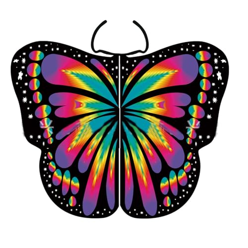 Rebellious Prinzessin Schmetterling Kostüm Flügel Erwachsene Halloween Party Cosplay Fee Engel Schmetterling Flügel Performances Kostüm Festival Erwachsene Schmetterling Flügel von Rebellious