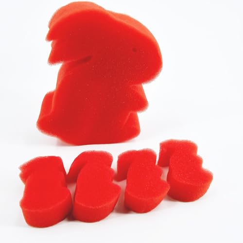1 Set Multiplikationsschwamm Kaninchen zu Jumbo Zaubertricks 1 großer und 4 kleiner Schwamm Kaninchen erscheinende Magie Nahaufnahmen Gimmicks Requisiten lustige Tricks von Rebetomo