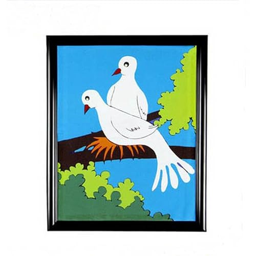 Dove Frame (Two Doves Version) Magic Tricks Dove Appearing From Picture Stage Illusions Gimmicks Comedy Accessories Mentalism Props von Rebetomo