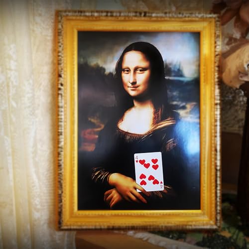 Große Mona Lisa Prophezeiung Zaubertricks Die gewählte Karte erscheint im Rahmen Karte Vorhersage Magische Bühne Nahaufnahme Illusionen Gimmicks Große Mona Lisa Prophezeiung Zaubertricks Die gewählte Karte erscheint im Rahmen Karte Vorhersage Magische Bühne Nahaufnahme Illusionen Gimmicks von Rebetomo