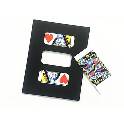 Jumbo Zick-Zack-Karte (29 x 22,5 cm) Zaubertricks ausgeschnittene Poker-Karte zur Wiederherstellung von Zauberzauberern Bühnenillusionen Gimmicks lustige Mentalismus-Requisiten von Rebetomo