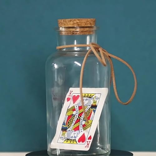 Karte zu Flasche (ohne Flasche) Zaubertricks gewählte Karte erscheint in Flasche Poke Magic Close Up Bühnenillusionen Gimmicks Mentalismus Requisiten (blaue Rückkarte) von Rebetomo