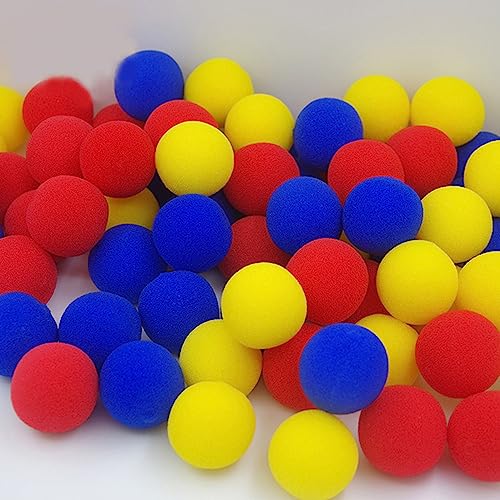 Rebetomo 10 Stück superweiche Schwammkugel, magische Tricks, 3,5 cm, 4,5 cm, Schwammbälle, verschwindende Bälle, Magia-Zubehör, Bühnenstraßen-Illusions, Gimmicks(gemischte Farbe, 4,5 cm) Rebetomo 10 Stück superweiche Schwammkugel, magische Tricks, 3,5 cm, 4,5 cm, Schwammbälle, verschwindende Bälle, Magia-Zubehör, Bühnenstraßen-Illusions, Gimmicks(gemischte Farbe, 4,5 cm) von Rebetomo