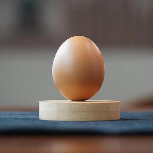 Rebetomo Echtes Ei (weiß/braun), Zaubertricks, echtes Ei aus Seide zum Ei, Routine, magisches Zubehör, Nahaufnahme, Straßen-Illusionen, Gimmick-Requisiten (braun) von Rebetomo