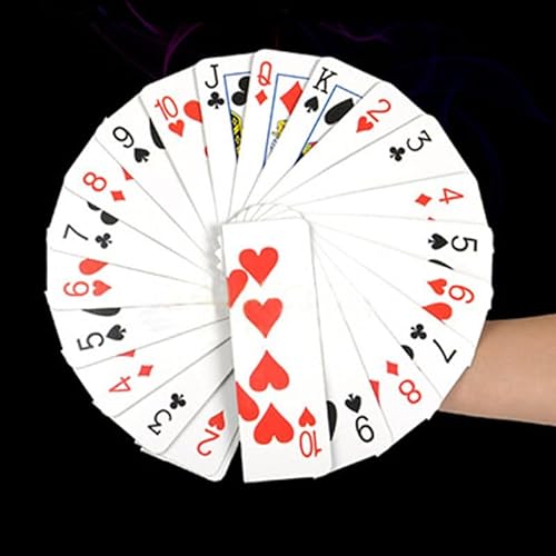 Rebetomo Riesiger Kartenproduktionsfächer (360 Grad) Zaubertricks Jumbo Karte zu Kartenfächer Erscheinende Bühne Illusionen Gimmicks Magier Mentalismus Requisiten von Rebetomo