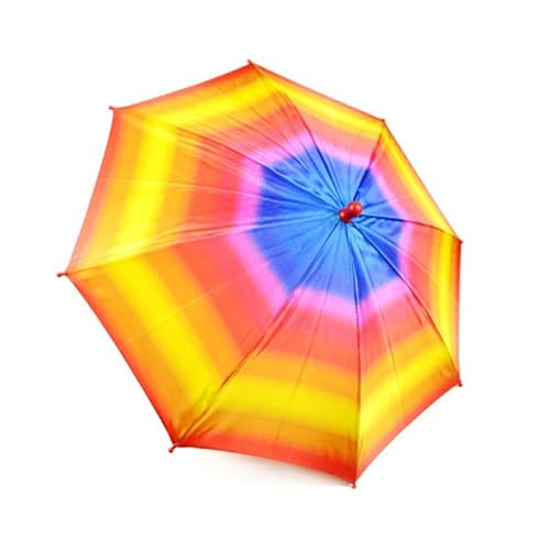 Sonnenschirmproduktion – Mehrfarbig (33 cm/40 cm) Zaubertricks Regenbogenfarben Regenschirm Produzieren Magie Zubehör Bühne Straße Illusionen Gimmicks Mentalismus Requisiten (33 cm) von Rebetomo