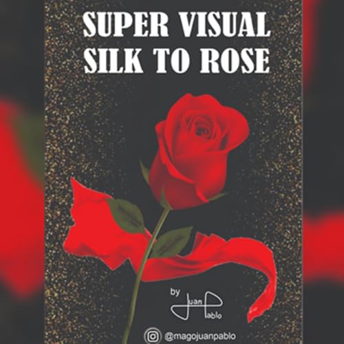 Super Visual Silk To Rose Magic Tricks Silk Vanishes into Rose Silk Changes to Flower Magic Close Up Stage Illusions Gimmicks Romantic Props von Rebetomo