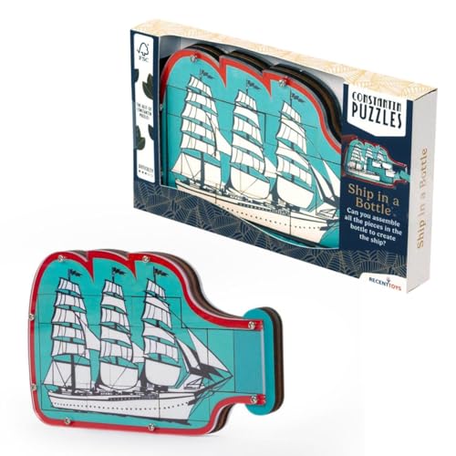 Recent Toys Constantin Schiff in einer Flasche Puzzle Brainteaser - an Assemble The Ship Challenge, ab 14 Jahren Recent Toys Constantin Schiff in einer Flasche Puzzle Brainteaser - an Assemble The Ship Challenge, ab 14 Jahren von Recent Toys