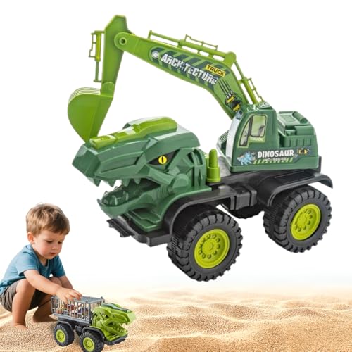 Baggerspielzeug ab 3 Jahren, Dinosaurier-Baufahrzeuge für Kinder, Baggerfahrzeug geeignet als Sandspielzeug, robuste Flexible Teile, Sandkasten-Kinderbagger für 2, 3, 4, 5 Jahre (Bagger) von Recitem