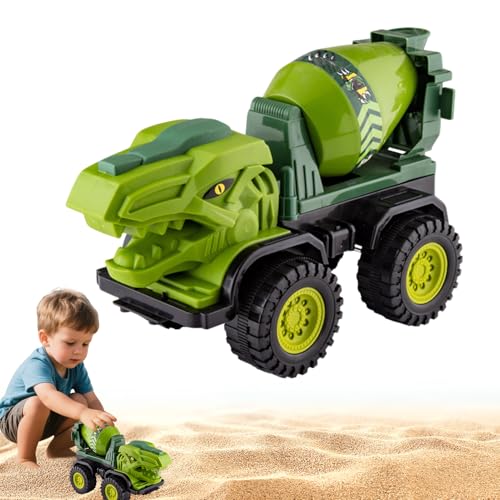 Baggerspielzeug ab 3 Jahren, Dinosaurier-Baufahrzeuge für Kinder, Baggerfahrzeug geeignet als Sandspielzeug, robuste Flexible Teile, Sandkasten-Kinderbagger für 2, 3, 4, 5 Jahre (Betonmischer) von Recitem