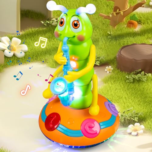 Recitem Baby Musical Raupen Kuscheltier Kinder Spielzeug | Elektrisches Tanz- und Singspielzeug | Babyspielzeug ab 3 Monaten | Sprachwiederholung | Dancing Cactus Original Recitem Baby Musical Raupen Kuscheltier Kinder Spielzeug | Elektrisches Tanz- und Singspielzeug | Babyspielzeug ab 3 Monaten | Sprachwiederholung | Dancing Cactus Original von Recitem