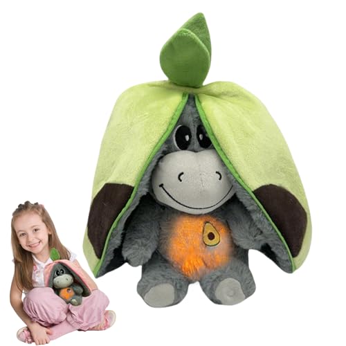 Recitem Esel-Kuscheltier mit Atembewegung und Musik, beruhigendes Esel-Kuscheltier, Esel-Schlaf-Stofftier, beruhigendes Schlaf-Esel-Kuscheltier, Kinder lindern Ängste (Grün) von Recitem